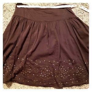 Brown express skirt with sequins! Beautiful!